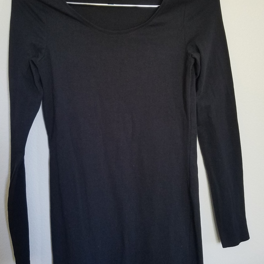 Black cotton dress